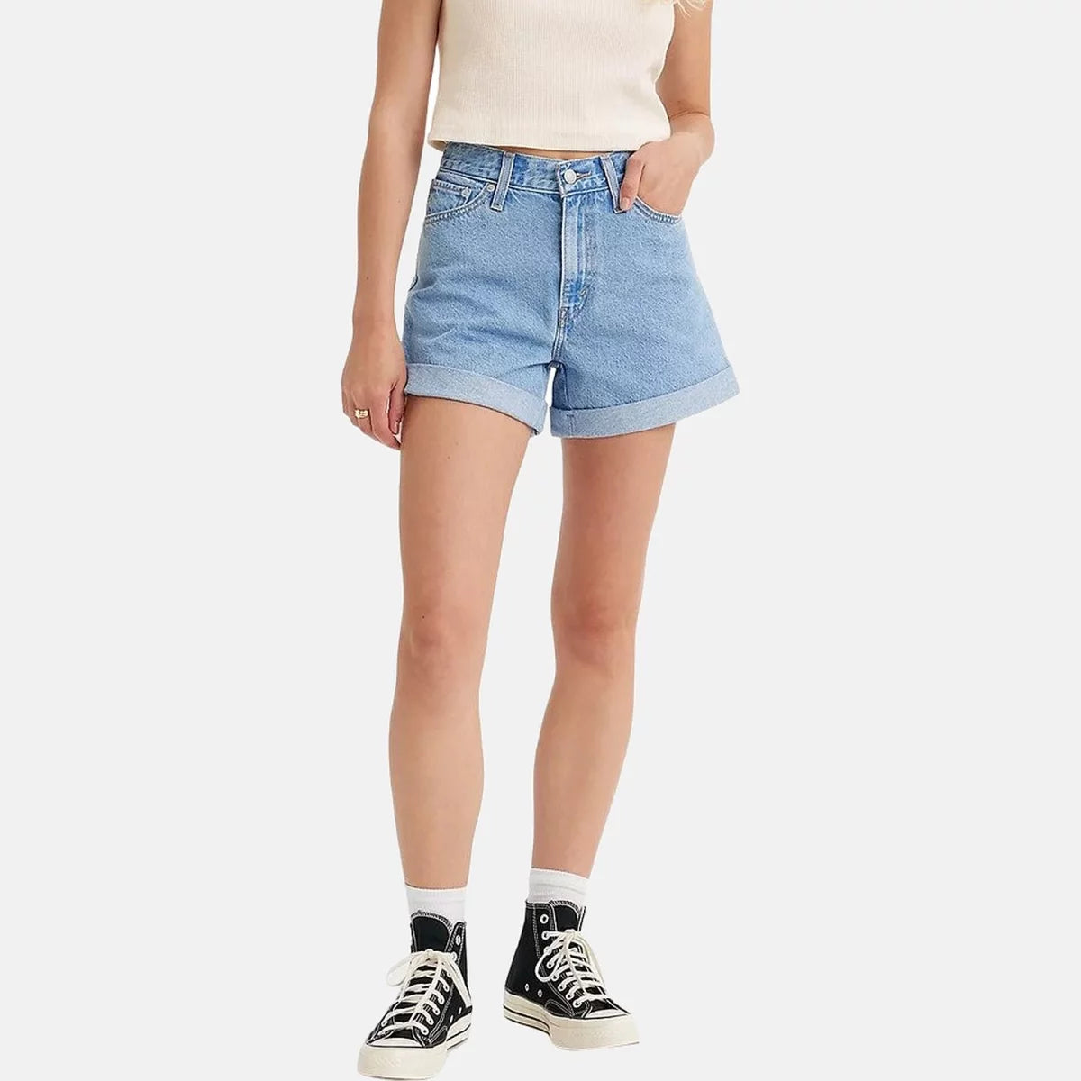Levi’s ROLLED 80S MOM SHORTS MED INDI - Talla 25