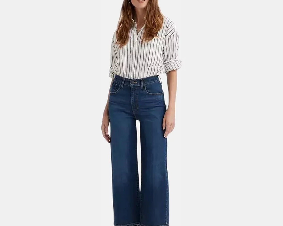 Levi’s HIGH RISE WIDE LEG DARK INDIGO - Talla W28-L29