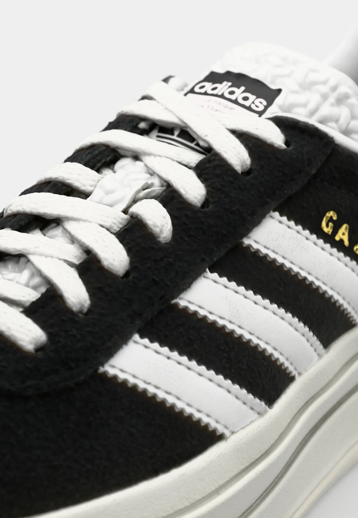 Adidas Gazelle Bold Mujer — Negro