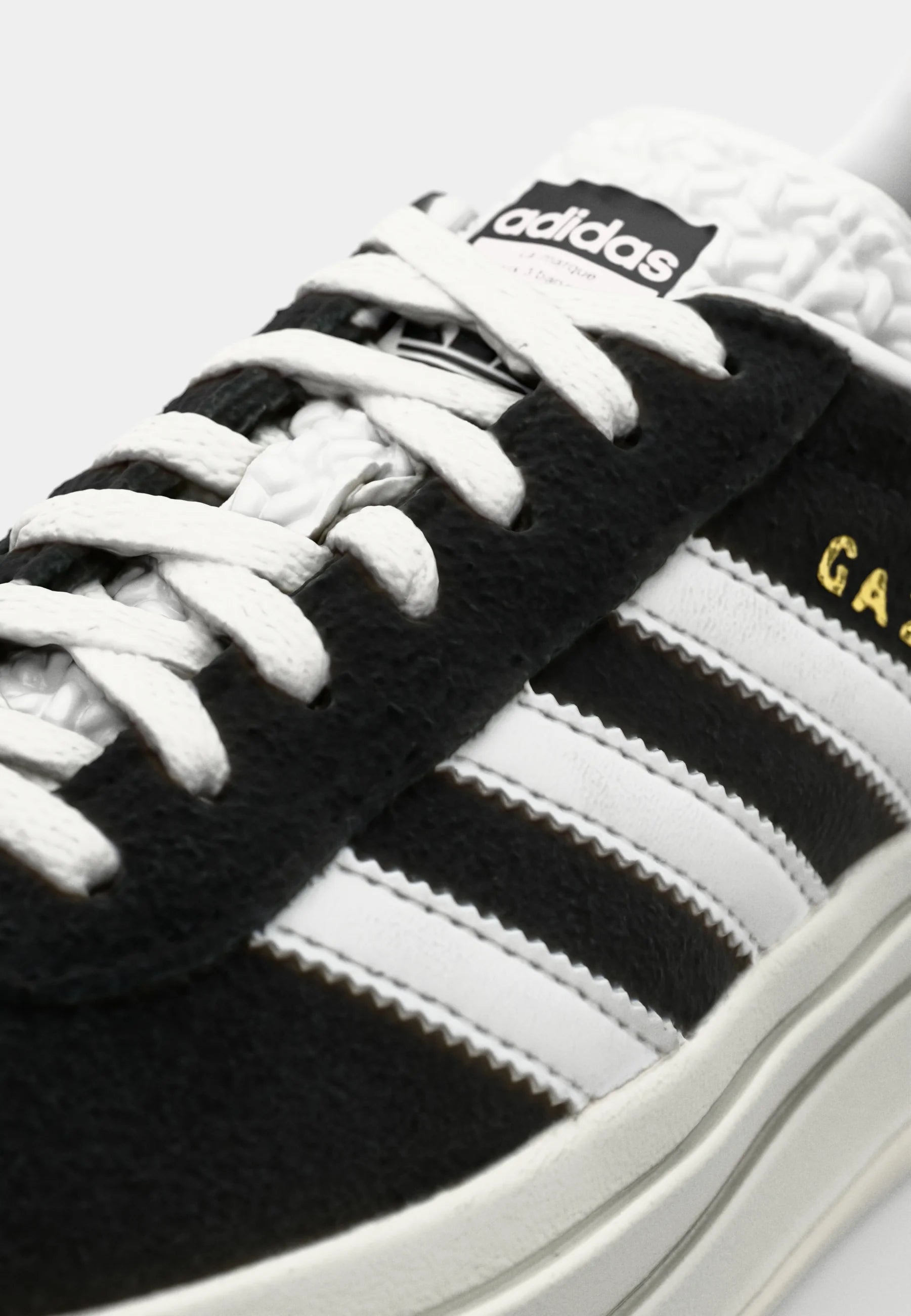Adidas Gazelle Bold Mujer — Negro