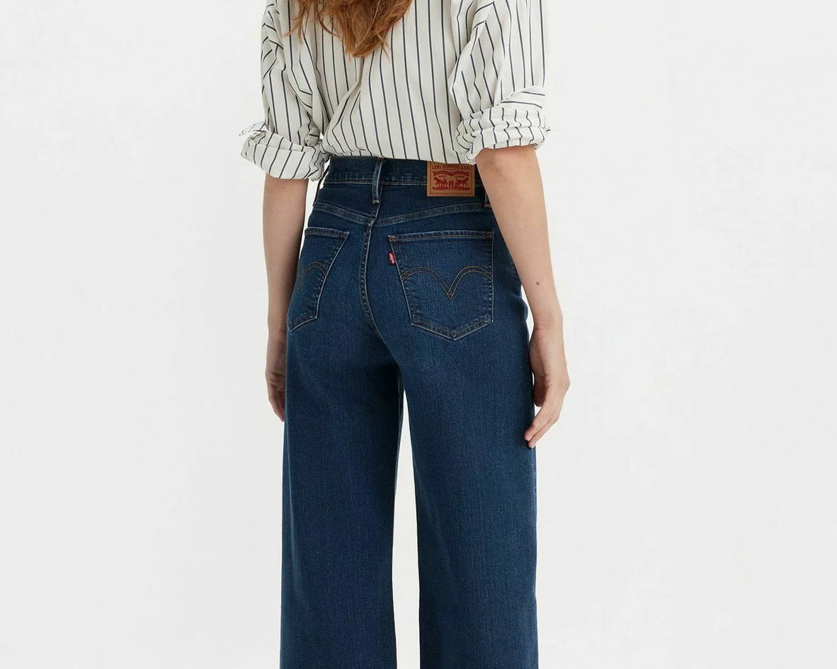 Levi's High Rise Wide Leg Mujer — Índigo Oscuro