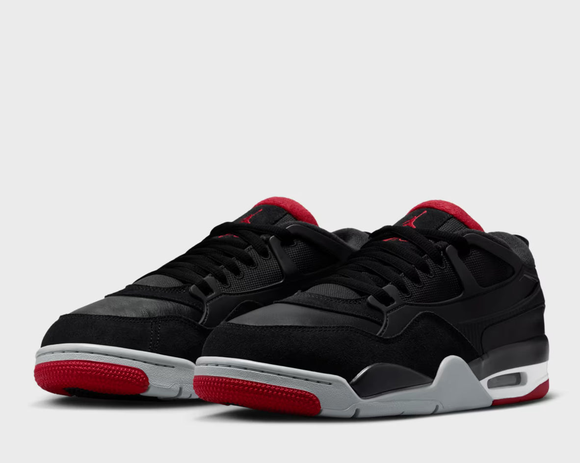 Air Jordan 4 RM Hombre — Negro/Rojo