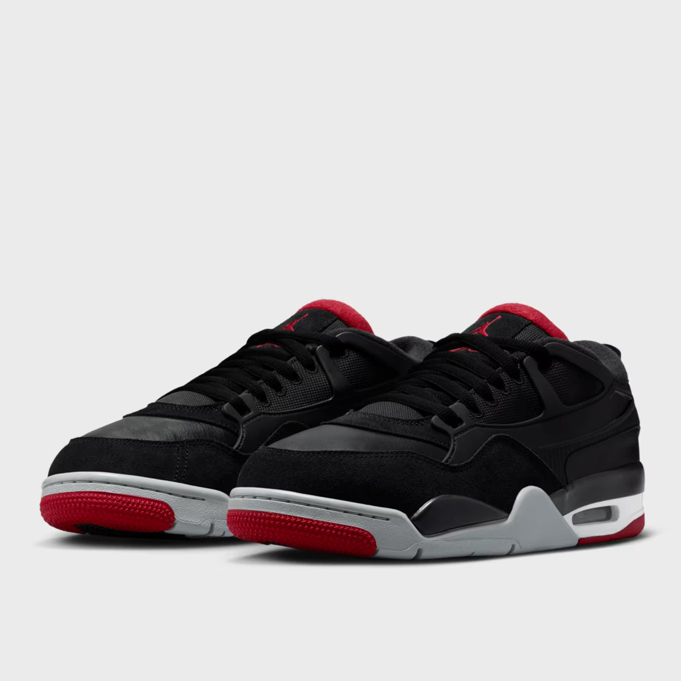 Air Jordan 4 RM Hombre — Negro/Rojo