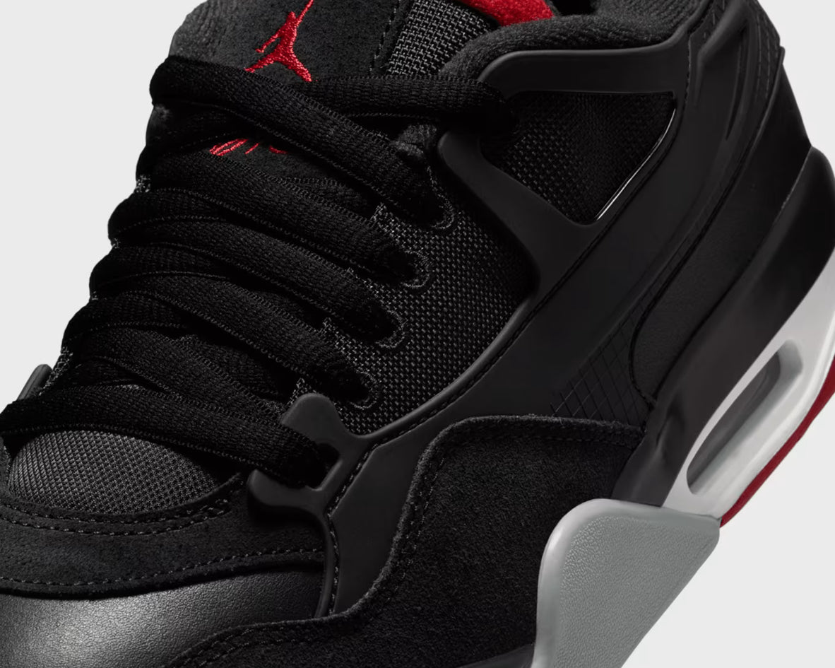 Air Jordan 4 RM Hombre — Negro/Rojo