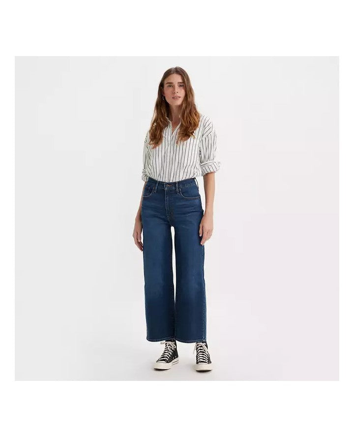 Levi’s HIGH RISE WIDE LEG DARK INDIGO - Talla W28-L27